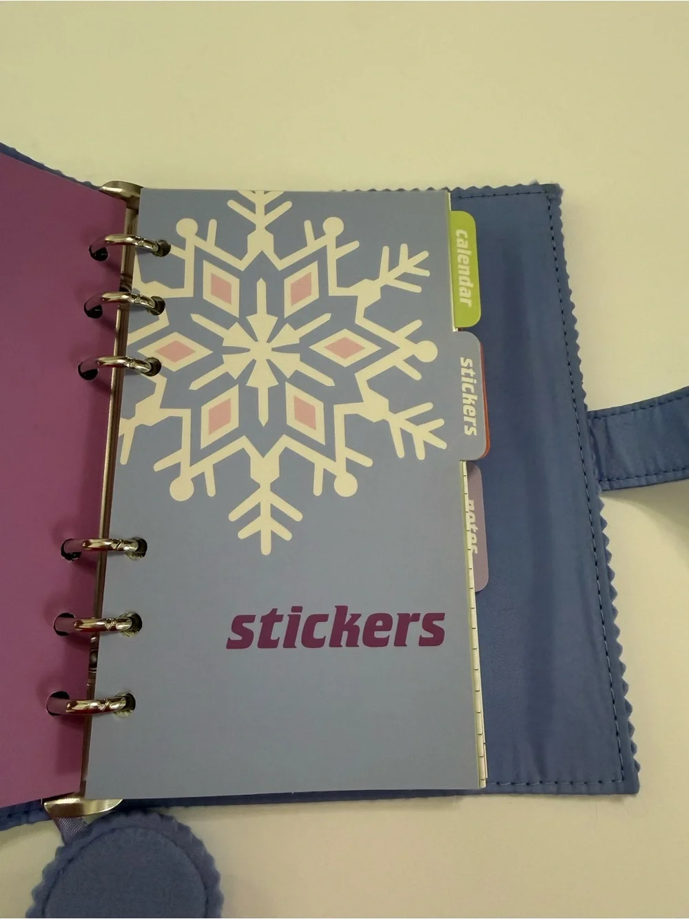 GAP Girls Soft Blue Fabric Cover Agenda, Project and Calendar Notebook